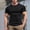 Black, variant on WIZUTIZ Mens Muscle Fit Dress Shirts Athletic Slim Fit Short Sleeve Moisture Wicking Summer Tops Surprises
