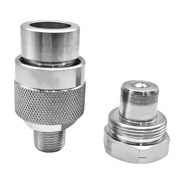 koolsoo Hydraulic Quick Coupler Set Easy Installation Quick Connect Directly Replace Round Head 0.25 in