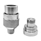 thumbnail image 1 of Juego de acoplador rápido hidráulico Pieza de repuesto Conexión rápida Adaptador de alto rendimiento y alta dureza Conector de acoplamiento hidráulico Cabeza redonda de 025 pulgadas, 1 of 7
