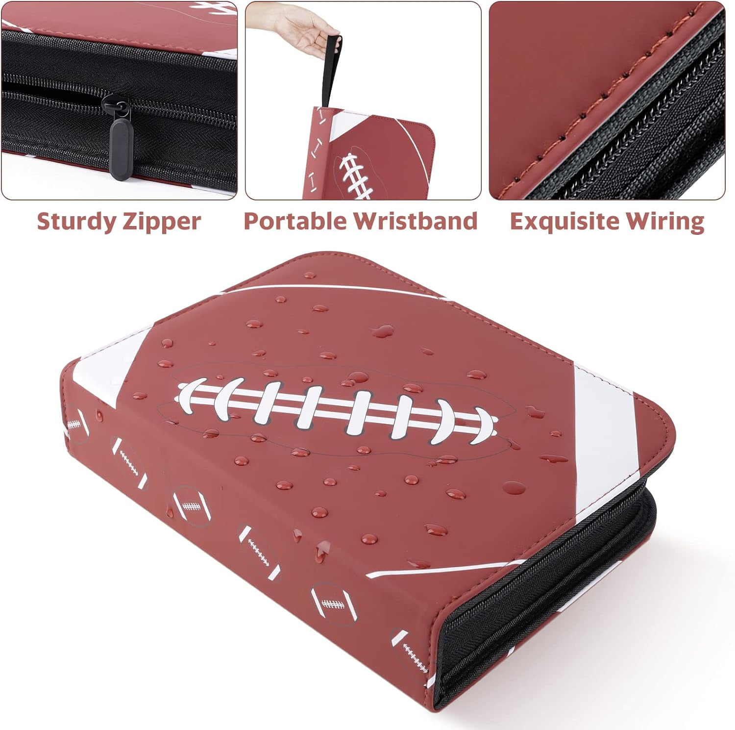 ANTIC DUCK Waterproof 400 Card Sports Binder with 4 Pocket Football Trading Cards Album - Walmart.com ANTIC DUCK Waterproof 400 Card Sports Binder with 4 Pocket Football Trading Cards Album - Walmart.com