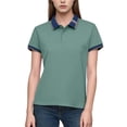 thumbnail image 2 of Women's Shirts Short Sleeve Quick Dry Collared Shirts Business Casual Work Tops Athletic Tennis Golf Clothes Activewear Collared Blouse, 2 of 6