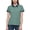 Mint Green, variant on Polo Shirts for Women Business Short Sleeve Work Lapel Tops Summer Golf Polos Tunic Blouse Red L(L)