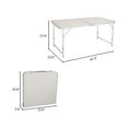 thumbnail image 3 of MPM Folding Table 4FT Portable Lightweight Aluminum Camping Table, Adjustable Height, with Handle for Outdoor Indoor, 3 of 6