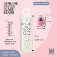 thumbnail image 3 of Miyuki Delica Seed Beads – Size 11/0 (1.6 mm), DB0551F, Silver Plated Frosted, 7.2 g, Approx. 1440 Beads, 3 of 7