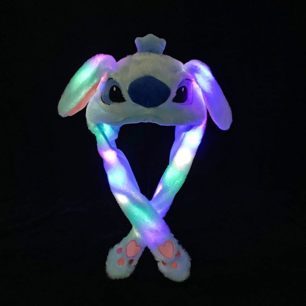 Tiktok-Sombrero de conejo para rata, Buddy, oreja de felpa, sombrero para saltar en movimiento, orejeras led luminosas, disfraz de Cosplay, sombreros para apretar, juguete inquieto