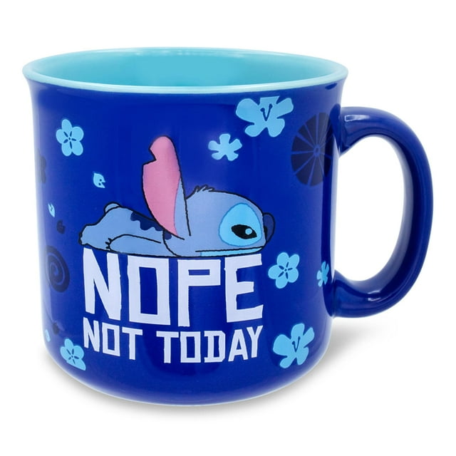 Taza Camper de cerámica Disney Lilo & Stitch Nope Nope Not Today 590 ml