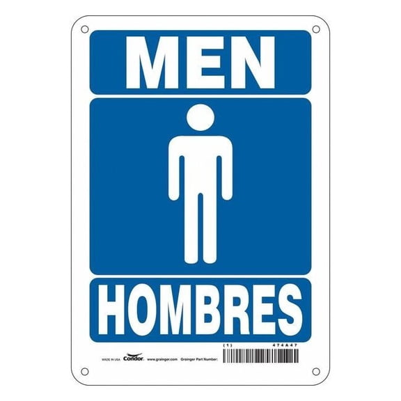 Condor Safety Sign,10 in x 7 in,Aluminum 474A47