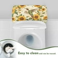 thumbnail image 4 of ZIATUBLE Hummingbird Sunflower Toilet Tank Lid Dust Cover Washable Toilet Lid Tank Protector Covers Set of 2 Soft Seat Covers Tank Lid Covers Standard Toilet Tank Cover Home Decor, 4 of 5