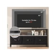 thumbnail image 2 of 47.2-pulgada sala de estar mesa de tv: cómoda-style con 3 cajones, compact entertainment center para 32 - 55 pulgada tvs y media, 2 of 5