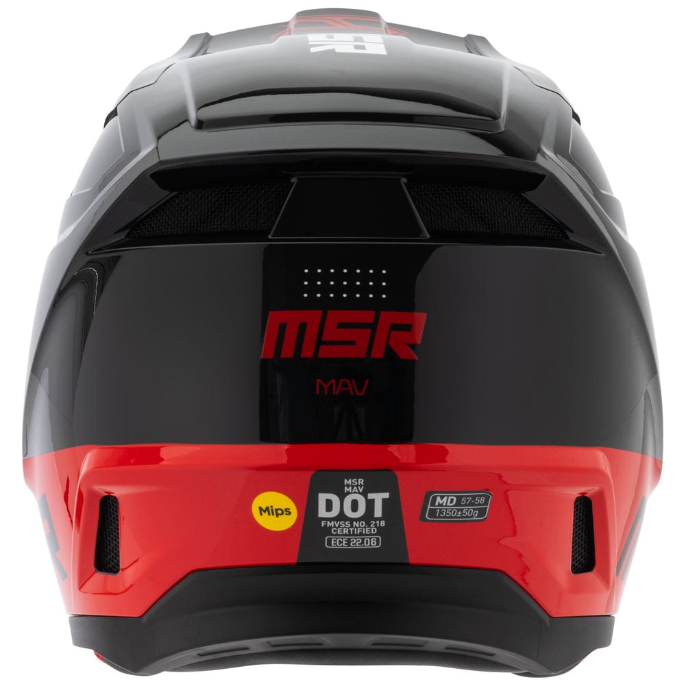 MSR™ Mav Sensor Dirt Bike Motocross Helmet w/ MIPS Small Black/Red