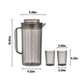 thumbnail image 3 of ZROBM Pitcher with Lid, Pitchers for Beverages, Pitcher with Spout, Pitchers for Beverages with Lid, Water Pitcher, Drink Pitcher, Beverage Pitcher, PS, 3 of 7