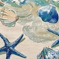 thumbnail image 6 of WYYP  Summer Conch Starfish Coral Table Runner, Spring Beach Coastal Blue Kitchen Dining Table Decor, Nautical Seasonal Burlap Home Decoration Indoor Outdoor Party Supply  54-58, 6 of 8
