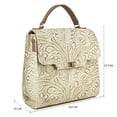 thumbnail image 5 of Bolso Para Dama Hueso Piel Grabado Camel Piel Addae Nueva Imagen, 5 of 5