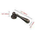 thumbnail image 4 of Utopia Alley 10pcs Danbury Cabinet Ring Pull Knob - Decorative Cabinet Drop Pull Knobs for Cabinets and Drawers - Vintage Cabinet Hardware with Hand Finished Oil Rubbed Bronze - Pull Knobs 2.7", 4 of 7