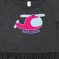 thumbnail image 4 of Inktastic Helicopter Pink Girls Girls Toddler Dress, 4 of 5