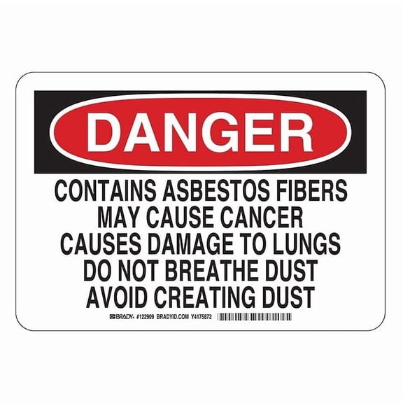 Brady Drum Label, 3-1/2" Height, 5" Width 85451