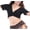 Autre, variante sur BellyLady Ventre Danse Manches Courtes Wrap Top-NavyBlue