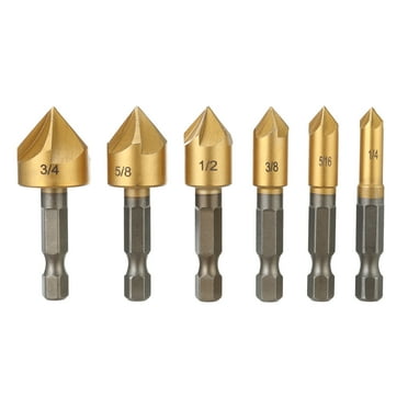 Hyper Tough 6 Piece Countersink Bit Set