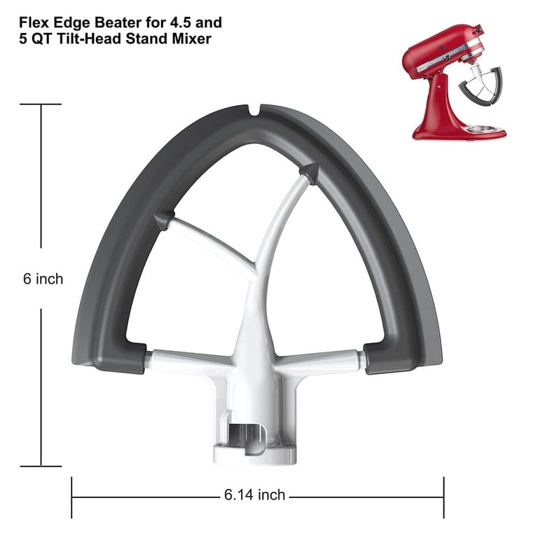 Stainless Steel Beaters for Kitchenaid Stand Mixer, 4.5-5Qt Tilt-Head Paddle  Attachment for Kitchenaid Mixer, Polished Flat Beater for KitchenAid-Dishwasher  Safe by Hozodo 