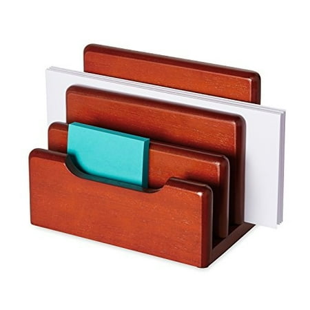 - rolodex 23420 wood tones desktop sorter, mahogany