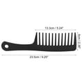 thumbnail image 4 of Wide Tooth Comb for Curly Hair Wet Hair Long Thick Wavy Hair Detangling Comb Plastic Hair Combs for Women Black 1 pc, 4 of 7