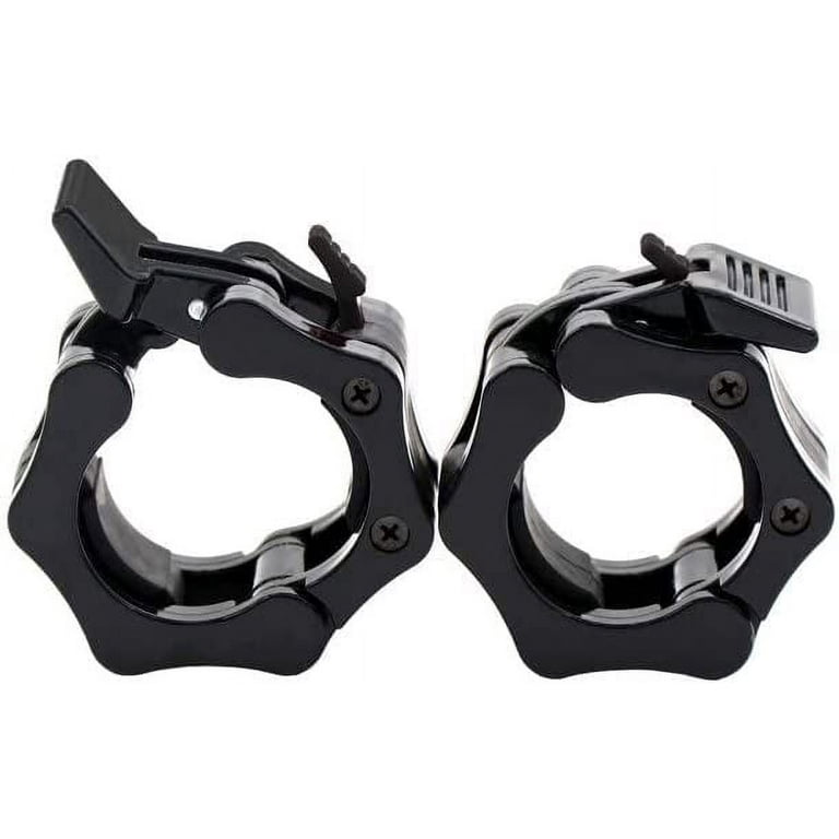 Kreytis Fitness 2 Inch Quick Release Rubber Clamp Lock Exercise Collar 2 Piece