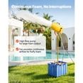 thumbnail image 3 of KFFKFF Foam Machine, 9.84 to 16.40 ft Spray Range Foam Cannon for Parties, Bubble Maker with 74QT Water Tank, Vertical Design for Dense Foam Production at Events and Celebrations, 3 of 9