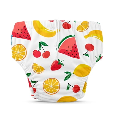 Charlie Banana Reusable Swim Diaper Drawstring Multi-Color Gone Safari Size S (12-20 Lbs) 1 Pack