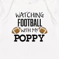 thumbnail image 3 of Inktastic Watching Football with My Poppy Baby Romper Coveralls, 3 of 4