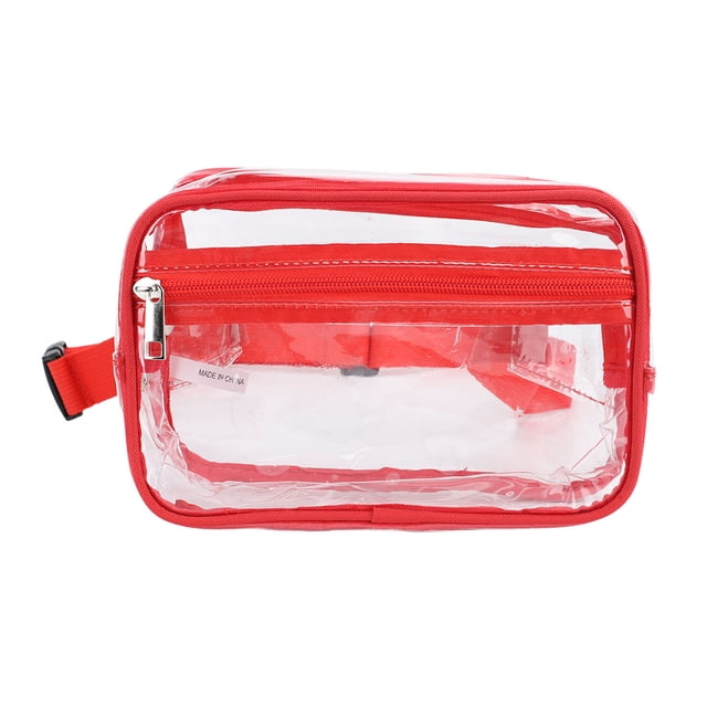 Bolso de cintura transparente, bolso de bandolera transparente impermeable, bolso de pecho transparente, aspecto llamativo Jadeshay A