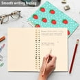 thumbnail image 4 of FORMRS 1-Subject Spiral Notebook 8" x 5" College Ruled 60 Refillable Sheet, 2 Pack, Strawberry Pattern, 4 of 7