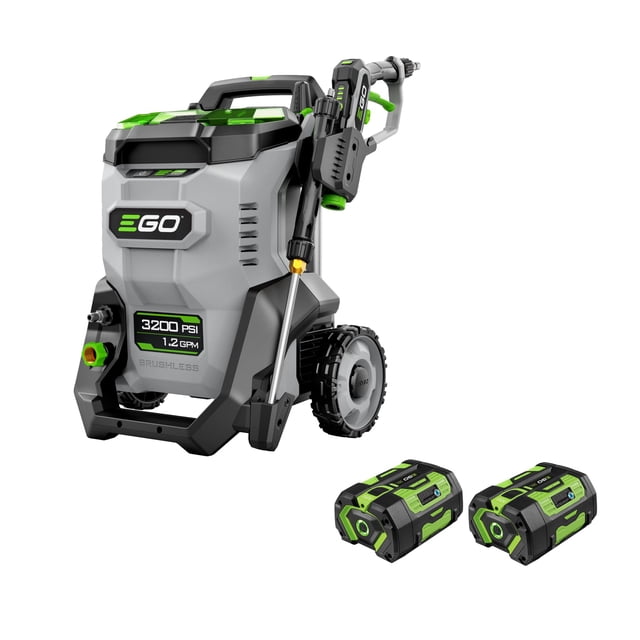 Hidrolavadora eléctrica EGO POWER+ de 3200 PSI. Incluye dos baterías de 56 V y 6 Ah y cargador - HPW3204-2
