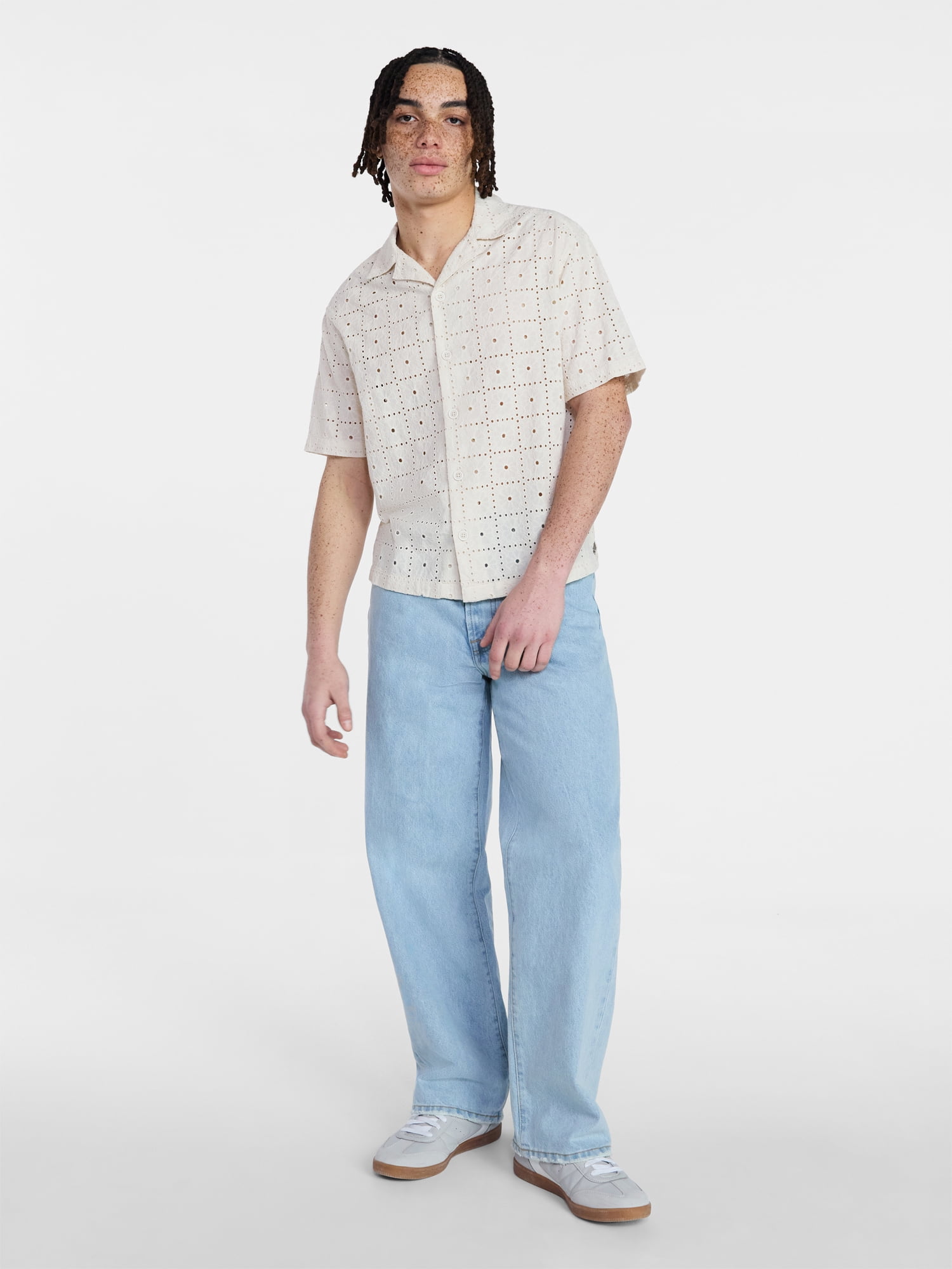 No Boundaries Baggy Fit Jeans, 100% Cotton 14 oz Denim, Men's 28x30-40x32
