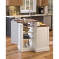 thumbnail image 3 of Home Styles Woodbridge White Two Tier Island and Two Stools, 3 of 6