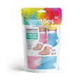 thumbnail image 4 of Zentoes Moisturizing Heel Socks 2 Pairs Gel Lined Toeless Spa Socks to Heal and Treat Dry, Cracked Heels While You Sleep (Cotton, Blue and Pink), 4 of 9