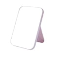 thumbnail image 1 of Espejo de maquillaje WOIWO HD de escritorio plegable cuadrado rosa claro, 1 of 6