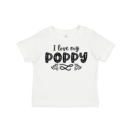 

Inktastic I Love My Poppy with Hearts Gift Toddler Boy or Toddler Girl T-Shirt