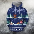 thumbnail image 1 of Pntutb Estampado navideño Otoño e invierno Hombres y mujeres Suéter con capucha Suéter suelto Top Pntutb Pntutb-2579, 1 of 5