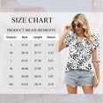 thumbnail image 3 of TEMOFON Womens Tops Short Sleeve Shirts Floral Blouses Loose Summer Tops V Neck T Shirts for Womens Clothes Ruffle Sleeve Casual Fashion Eyelet Hollow Out Tee, 3 of 6