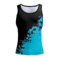 thumbnail image 5 of Sngxgn Men's Outfits Casual Sleeveless Round Neck Tank Top with Crop Top(Black,XXXXXL), 5 of 5