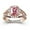 SS925/Rose Gold, variant on Mementos PJM Custom Class Rings Sterling Silver for Women High School & College Graduate-Rose Gold
