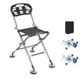 thumbnail image 1 of Silla de pesca plegable Colamx Silla portátil para exteriores con patas retráctiles Estilo A, 1 of 8
