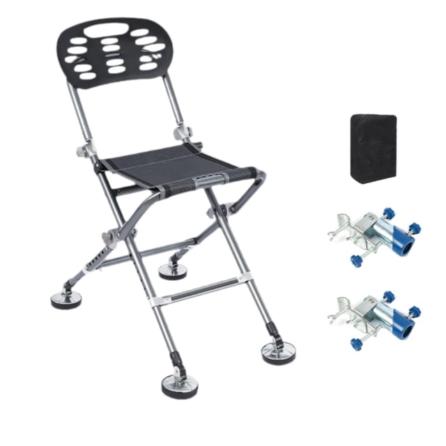 Silla de pesca plegable Colamx Silla portátil para exteriores con patas retráctiles Estilo A