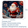 thumbnail image 5 of Santa Claus Non-Slip Rubber Bottom Printed Gaming Mouse Pad Mouse Mat - Square 8.3x9.8 Inch, Suitable for Office and Gaming., 5 of 6