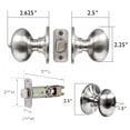 thumbnail image 2 of Matte Black Egg Passage Door Knob, Hall and Closet, Left and Right Hand, ANSI Grade 3, 2 of 11