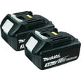 thumbnail image 1 of Makita 18-Volt LXT Compact Lithium-Ion 3.0Ah Battery Packs (2 Pack) | BL1830, 1 of 5
