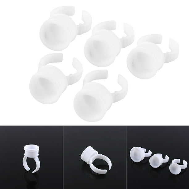 Disposable Nail Glue Holder, Widely Used Glue Ring Pallet Convenient To Use Sufficient Quantity For Household For Barber For Women For Eyelash Extension