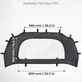 thumbnail image 7 of UTV Rear Soft Window Compatible with Polaris RZR PRO XP / Turbo R 2020-2024  PVC Rainproof Rear Windshield, 7 of 7