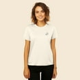 thumbnail image 3 of Dalix Ghost Embroidered Soft Cotton Short Sleeve T Shirt Womens in Natural XL X-Large, 3 of 5