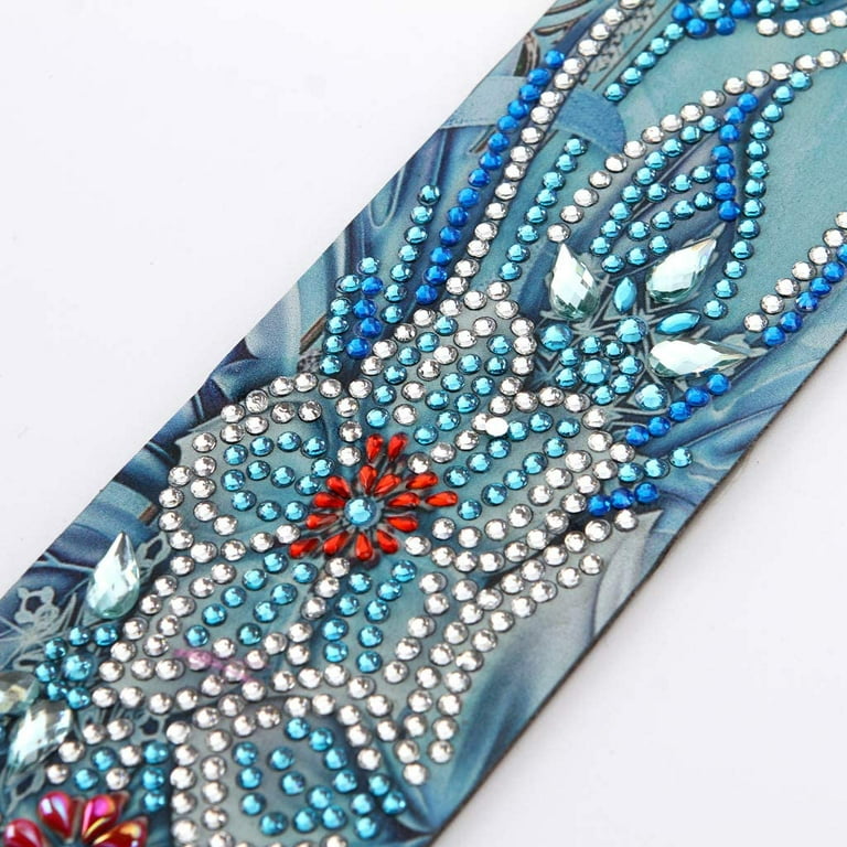 Leather Bookmarks DIY Kit Special Shaped Diamond Embroidery